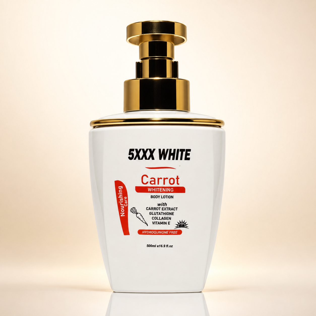 5XXX WHITE CARROT BODY LOTION – Lait Corps à la Carotte 500 ml