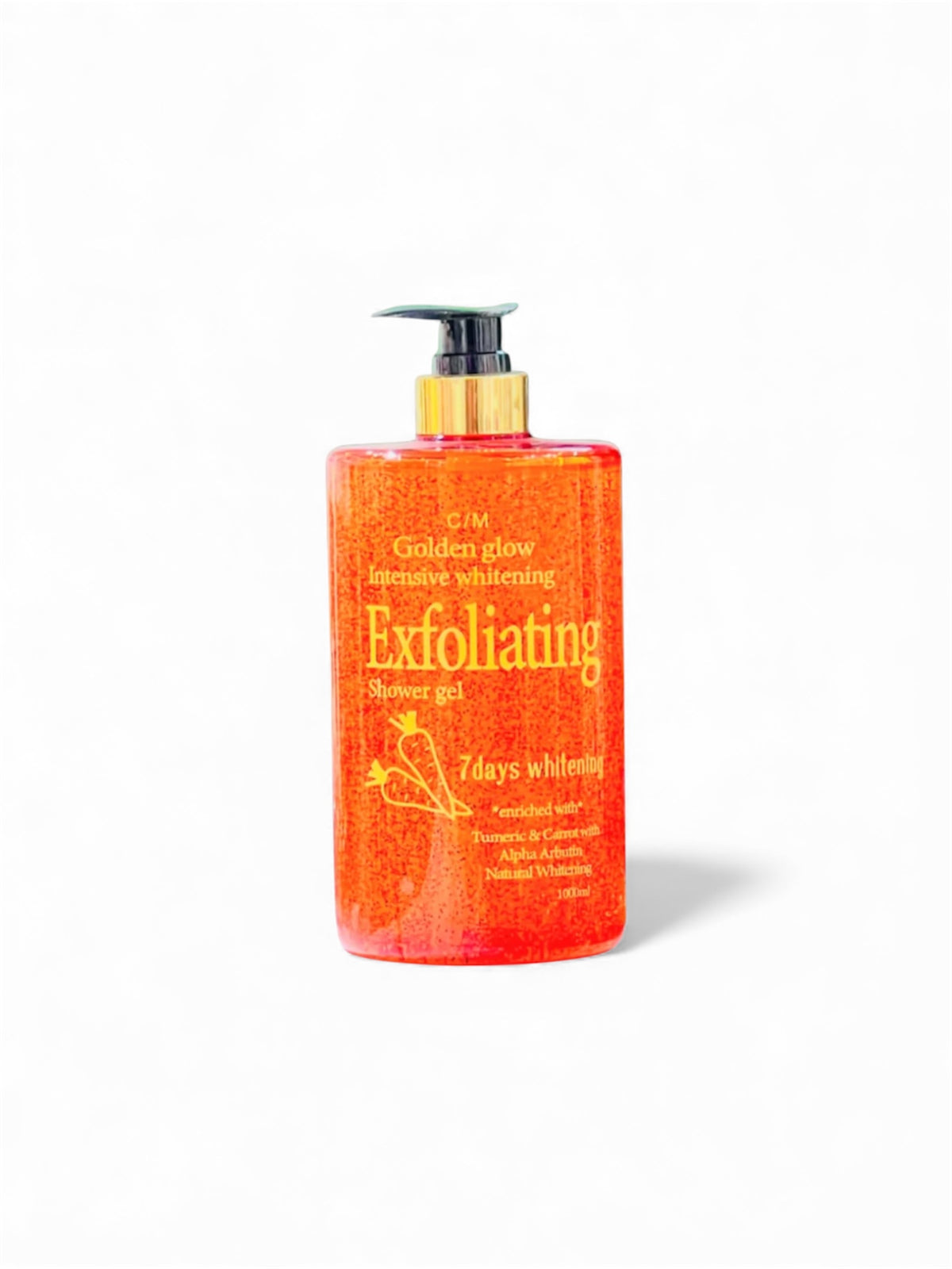 Gel Douche Éclaircissant Intensif Golden Glow à l'Huile de Carotte