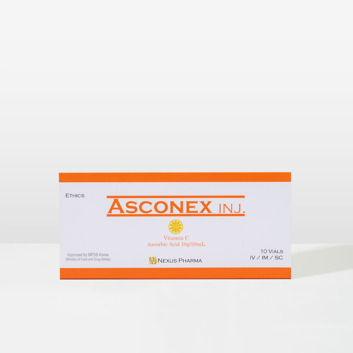 Injection d'Asconex – Vitamine C 10 000 mg