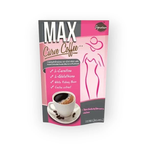 MAX Curve Coffee Kaffee mit L-Carnitin, L-Glutathion, Weißer Bohne und Kaktusextrakt