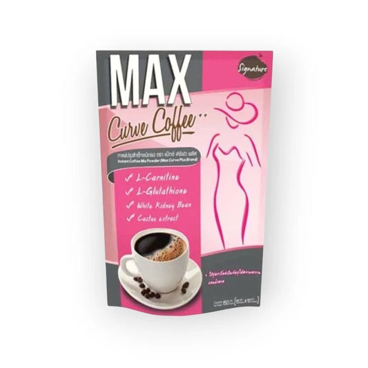 MAX Curve Coffee – Café avec L-Carnitine, L-Glutathione, Haricot Blanc et Extrait de Cactus